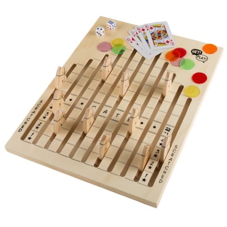 Toy Time Classic Wooden Tabletop Horse Race Game 394798WMK